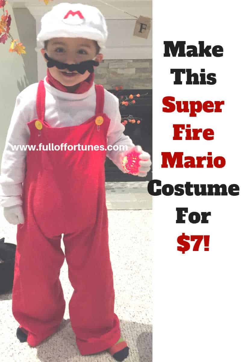 How to Make a DIY Super Fire Mario Costume for $7
