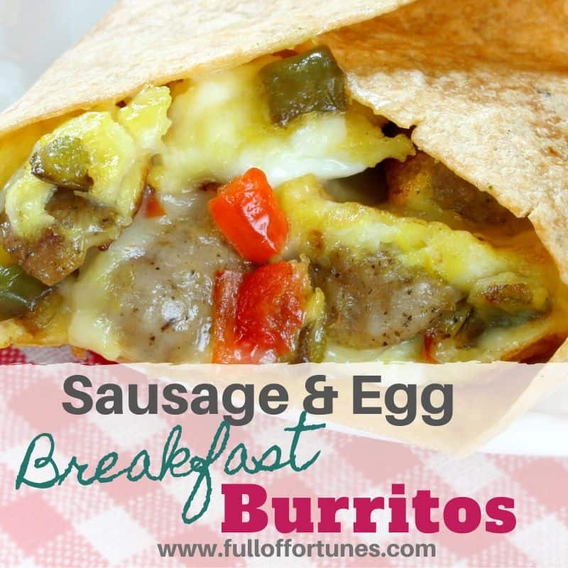Sausage & Egg Breakfast Burritos Recipe