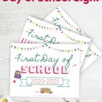 Free Printable First Day of School Signs 2020-2021